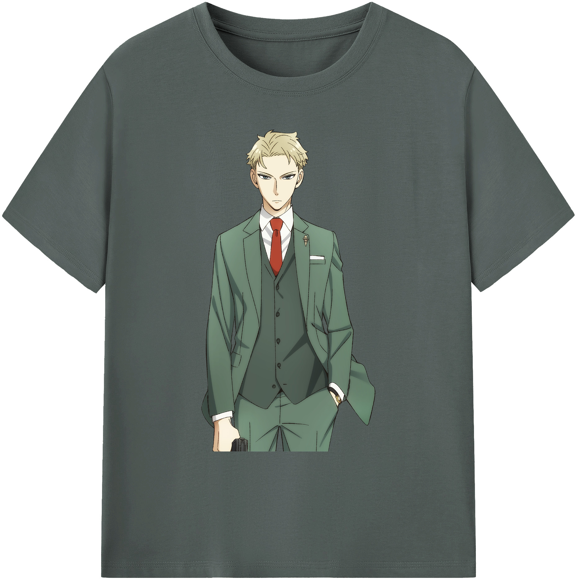 （画像用） SPY×FAMILY间谍家家酒 綿100％ メンズ半袖Tシャツ｜肌触りやわらか＆通気性